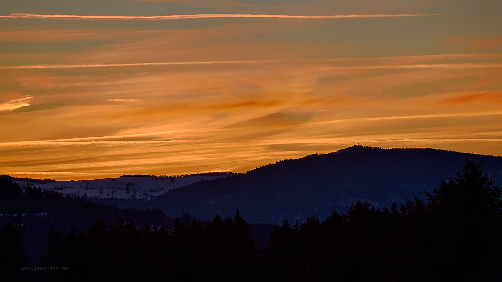 Sunset @ Sankt Märgen, Black Forest (D) ...