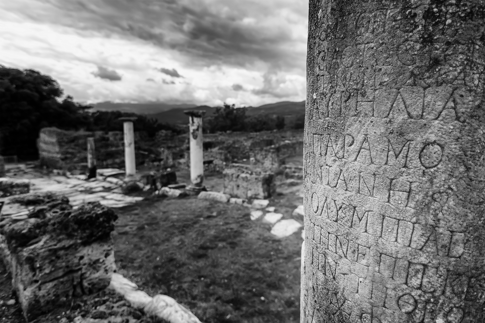 Historical site near Edessa, Greece ...